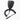 Icom HM-165 speaker microphone, black microphone with a ribbed front, a coiled lead and a small multi-pole plug