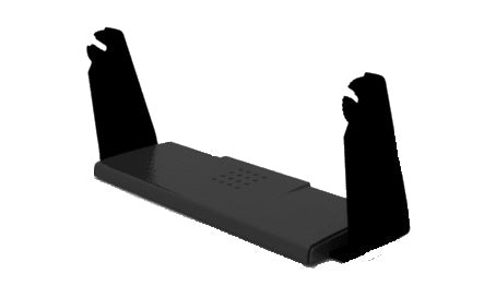 Simrad GO9, NSS7 evo3 and B&G Vulcan 9, Zeus3 7 gimbal bracket, black U-shaped bracket with two upright arms