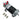 Navico 000-15447-002 PUMP-5 24 V hydraulic 3.0 L, black motor on a silver pump block with red caps and three brass fittings