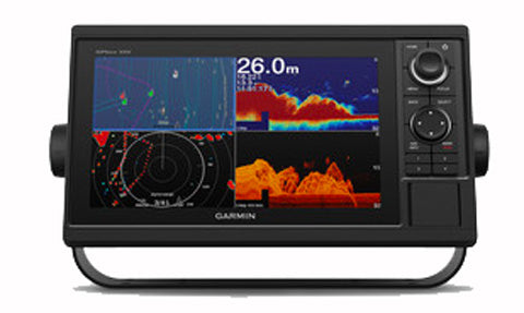 Garmin GPSMAP 1022xsv 010-01740-02 10 inch chartplotter sonar combo, four-pane screen with depth 26.0 m