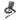 Icom HM-228 speaker microphone, grey microphone with a ribbed front, a coiled lead and a small multi-pole plug