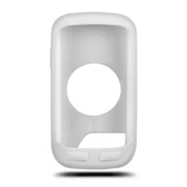 Garmin Edge 1000 010-12026-05 white silicone case, front view with round screen opening and button cut-outs