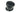Raymarine E26001-PZ P79 in hull depth transducer with fitting kit, black round body with ribbed cap and flange