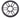 Fusion 010-12879-10 7.7in XS sports grille in grey, front view of six-spoke grille