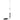 Shakespeare Skinny Mini 3dB stainless steel VHF whip antenna, 0.9 m, 818-5250D, thin whip on a steel mount with a coiled lead
