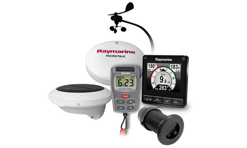 Raymarine T70342 i70 wireless vertical wind, DST800 and heading sensor pack, display, vane, GPS puck and transducer