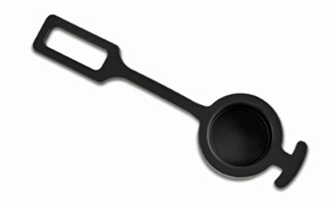 Garmin 010-10817-04 weather cap for RJ45 connector, black rubber cap on a strap with a rectangular tab