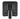 Fusion 010-13097-00 Apollo Zone amplifier mounting bracket, black plate with slots and Fusion logo, front view