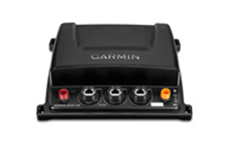 Garmin GCV 010-01156-10 scanning sonar module without transducer, black case with red and black sockets