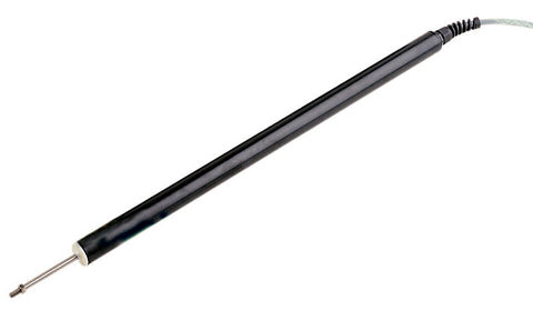 Simrad LF3000 linear feedback unit 20188074, long black rod with metal tip and cable at the far end, diagonal view