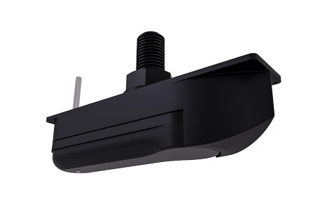 Raymarine A80604 HV-300TH through hull transducer 6 m cable, black streamlined body with a threaded stem and stud