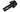 Raymarine D242 self-seal transducer bung, black cylindrical bung with a ribbed collar and a side hole