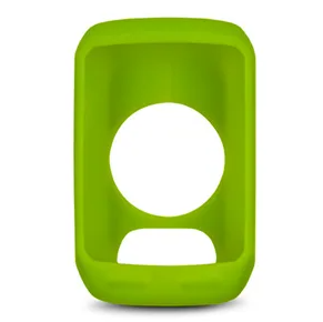 Garmin Edge 510 010-11251-34 green silicone case, front view with round screen opening