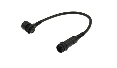 Raymarine A80515 Axiom RealVision 45 mm right-angle connector, short black cable with a right-angle plug