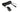 Lowrance Bullet skimmer transducer 000-14027-001 on black cable with plug and bare power leads, side view