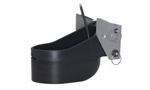 Raymarine A80318 TM275LH-W 1 kW depth transom mount CHIRP low-high transducer, black body with metal bracket and lead