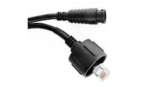 Raymarine A80272 RayNet male to SeaTalk HS male adaptor cable 400 mm, black cable with a round plug and RJ45 plug