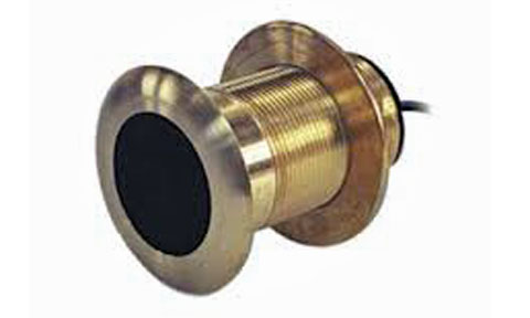 Garmin B164 010-11010-20 through hull 1kW transducer, 20 degree tilted element, bronze housing with black face