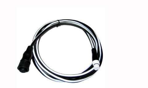 Raymarine A06061 E-series to SeaTalk ng adaptor cable, coiled black and white cable with a black plug and a white plug