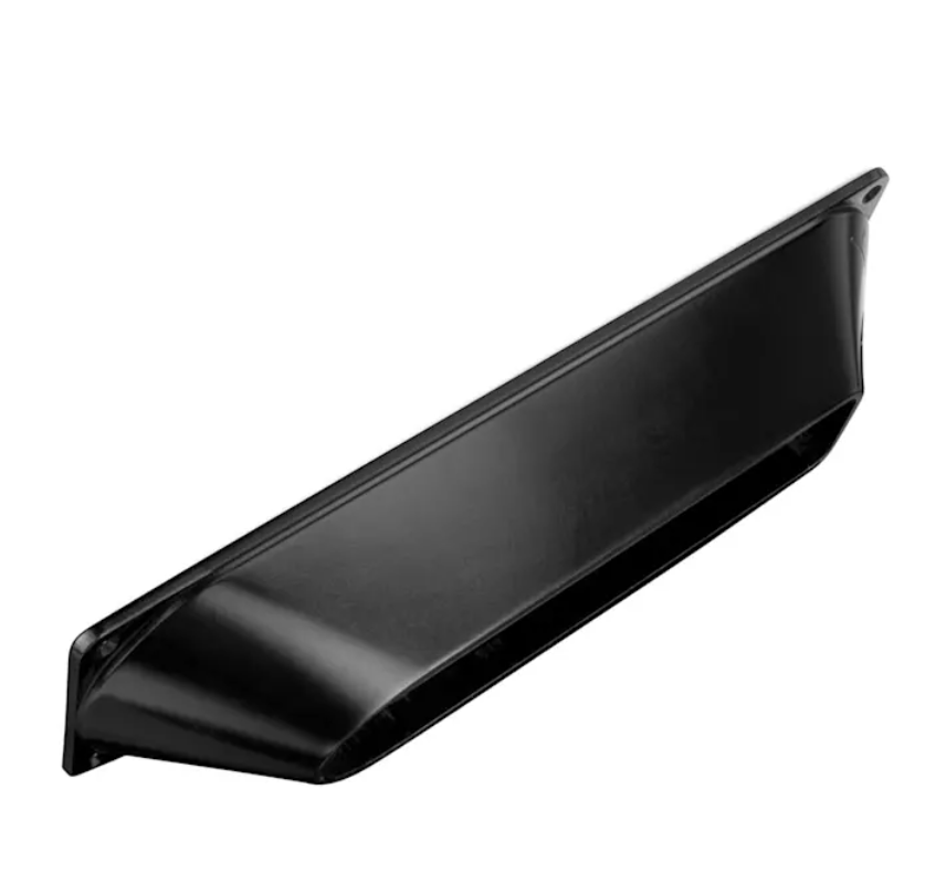 Garmin 010-12224-03 fairing block for thru-hull transducers only, long black streamlined block with a channel