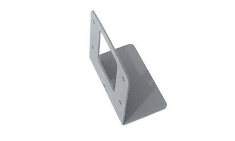 Raymarine T004 micro compass deck bracket, grey angled metal bracket with a flat base and a sloped face