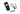 Raymarine E70718 RCU-1 wireless autopilot remote, angled view of black handset with a green screen and a neck lanyard