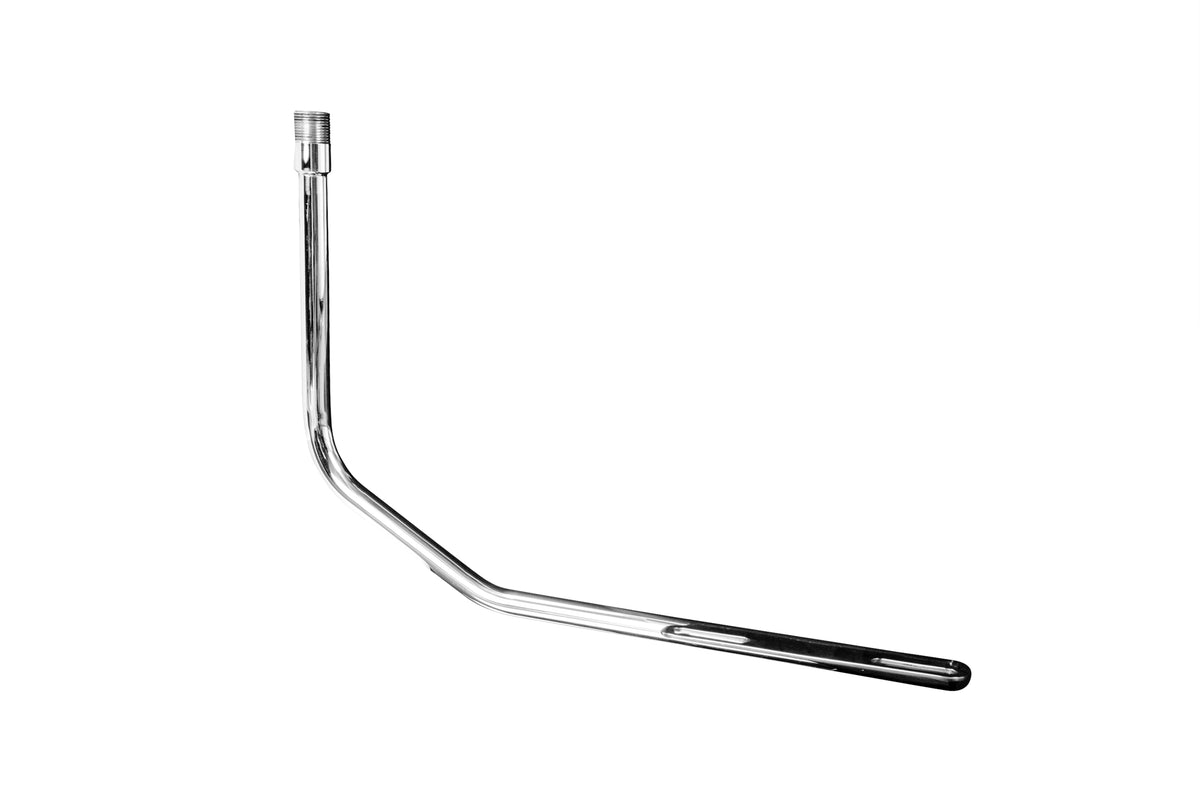 Scanstrut SC113 chrome bent tube arm for an integrated nav light mount, shown side on against white