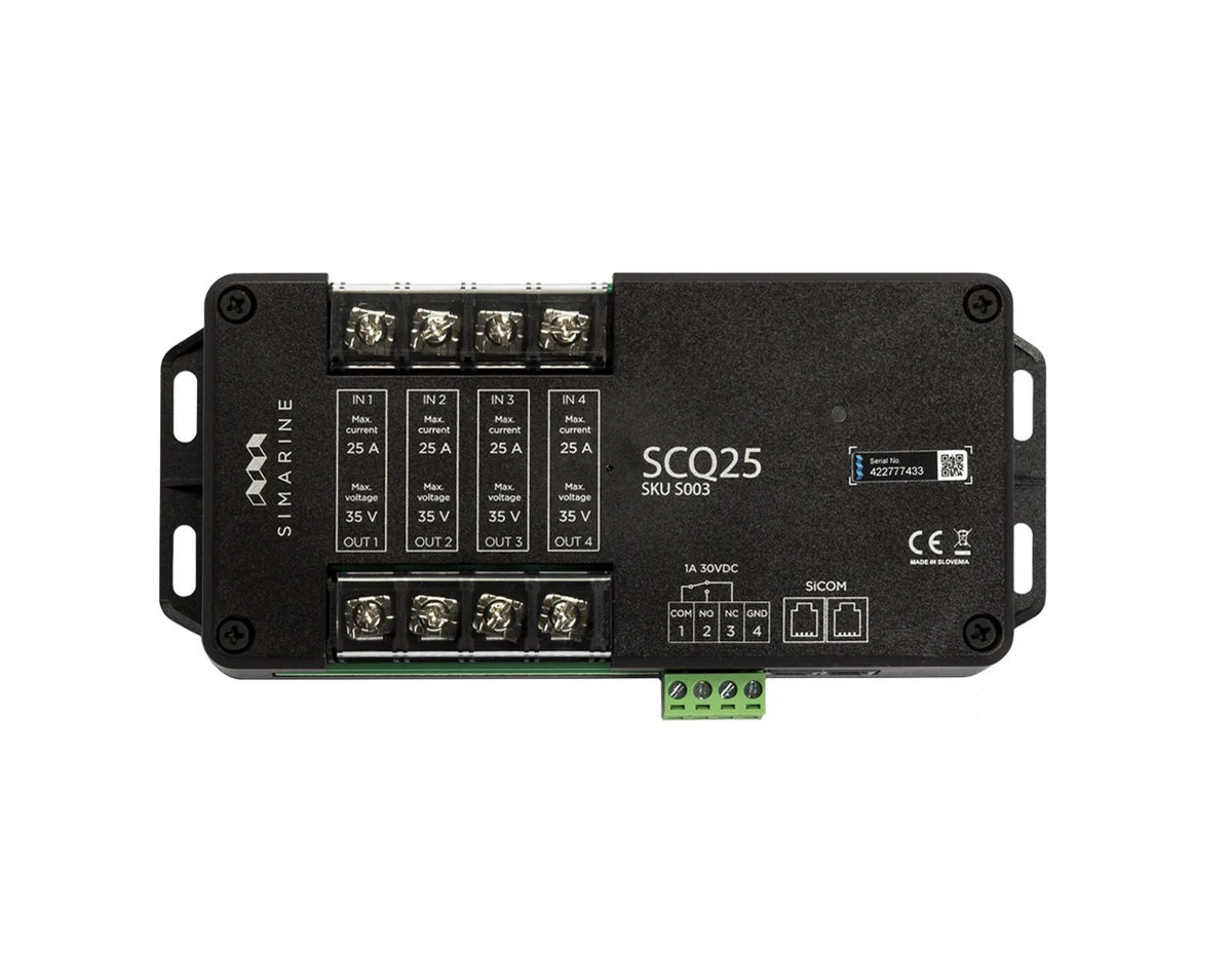 Simarine SCQ25 quadro shunt module with four 25 A measuring channels