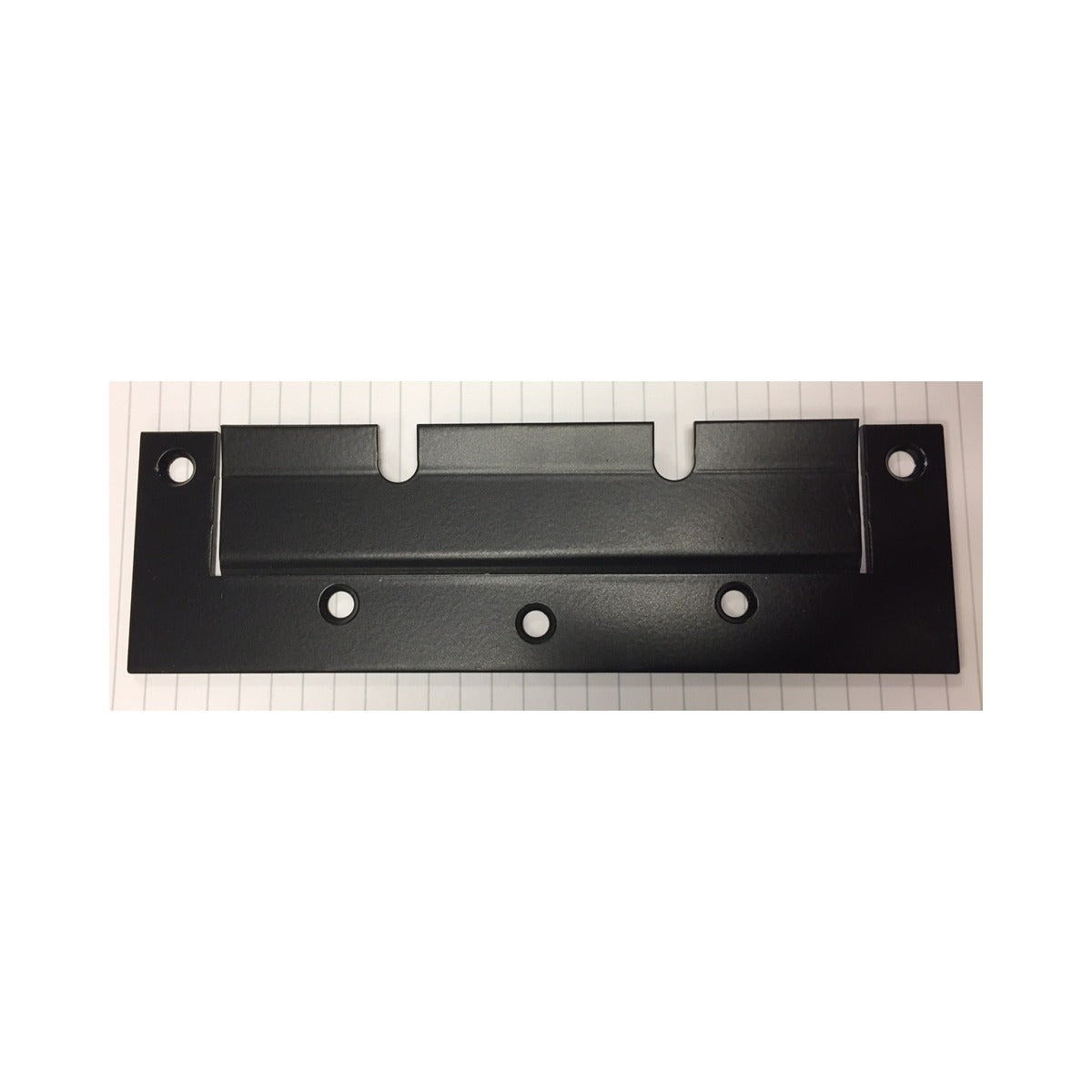 Victron BRACKETS mounting bracket for 3000 VA enclosures, black slotted bracket with three holes on a grid