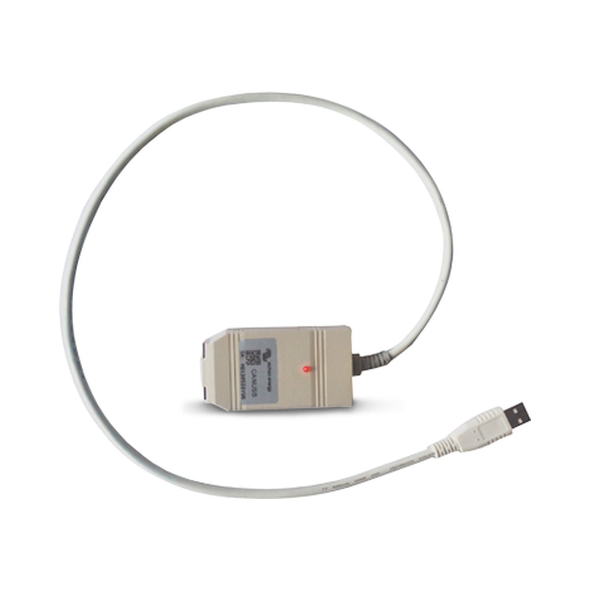 Victron ASS030532010 CANUSB VE.Can to USB interface, grey cable with a small grey module and a USB plug