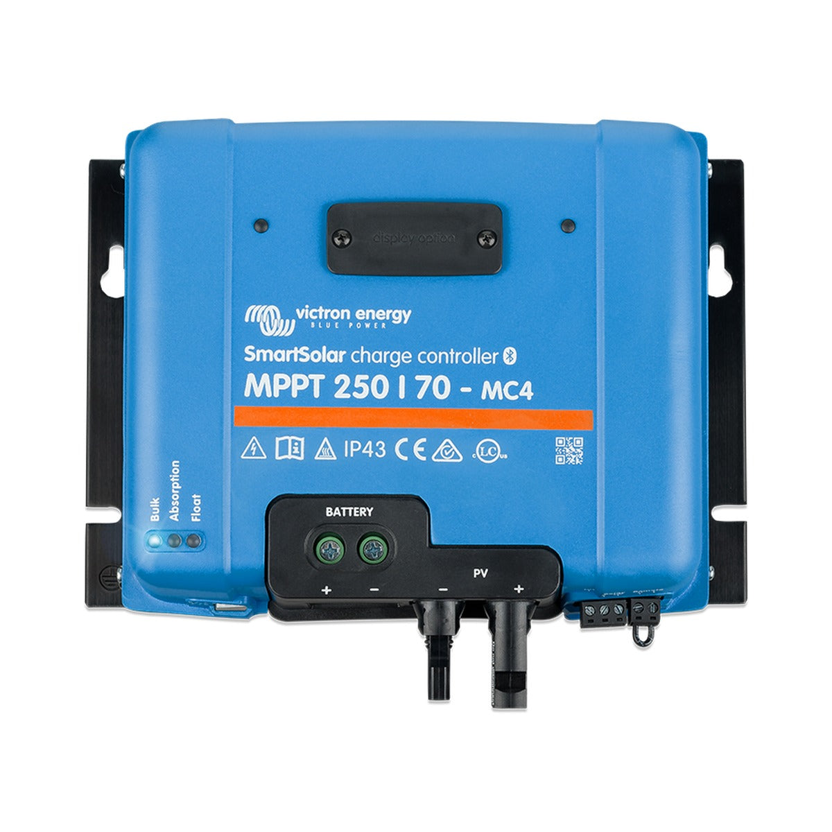 Victron SCC115070511 SmartSolar MPPT 150/70 charge controller MC4, blue case with black ears and MC4 leads