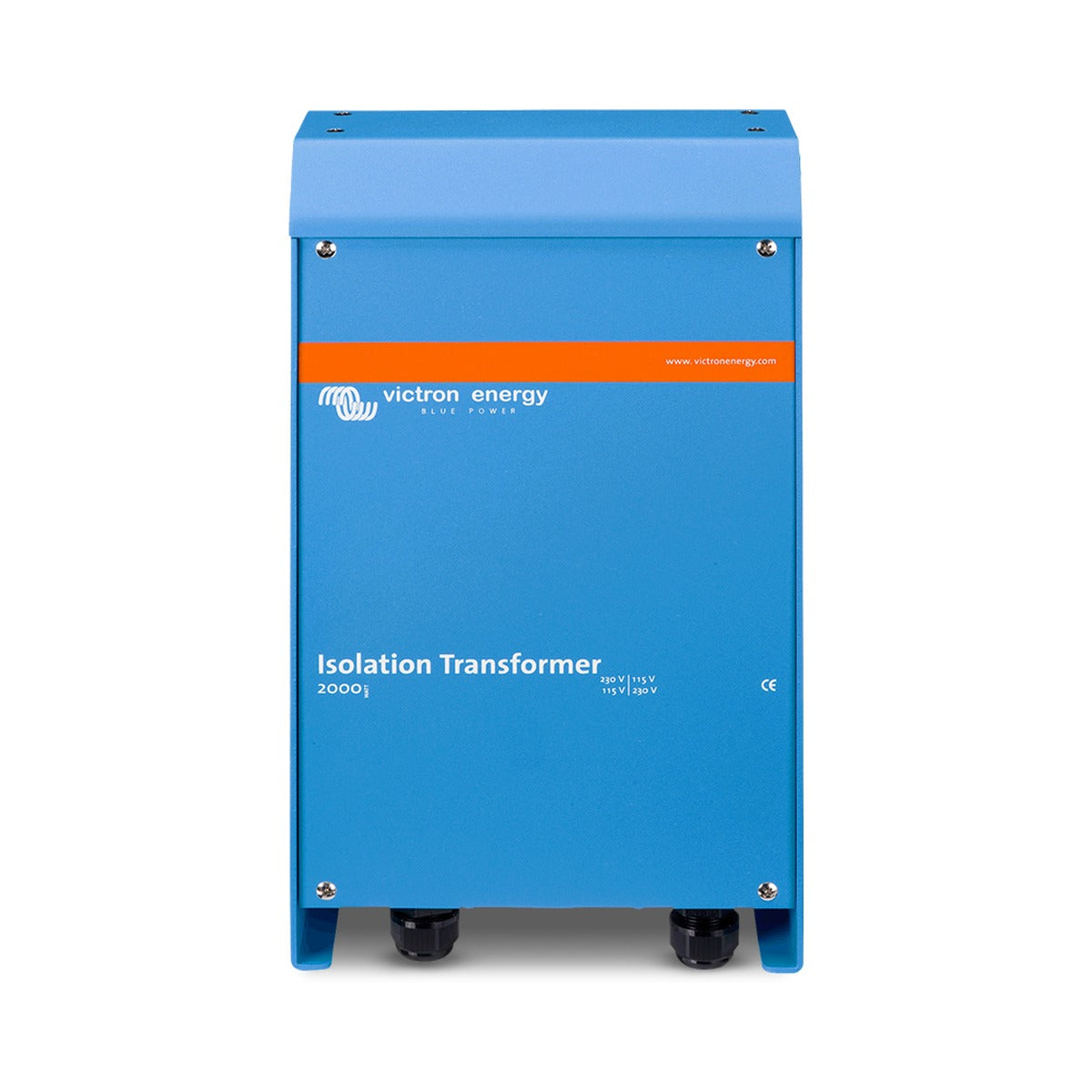 Victron ITR050452042 isolation transformer 4500 W auto 115/230 V, upright blue unit with an orange band