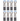 Quick Motor Brushes Kit, Type E - Spare Part (Set of 8)