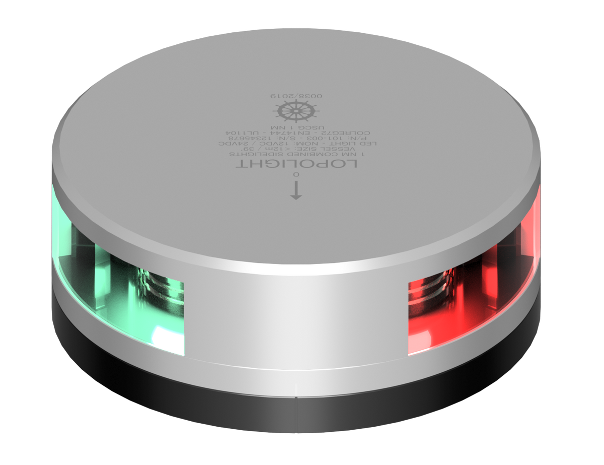 Lopolight NL201-003-FB 2nm Combined Sidelight, Silver Anodized with FB Base (lopolight.com image)