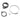 Garmin TM150 010-11957-00 trolling motor adapter kit, larger view of black collar, steel clamp, ring and screw