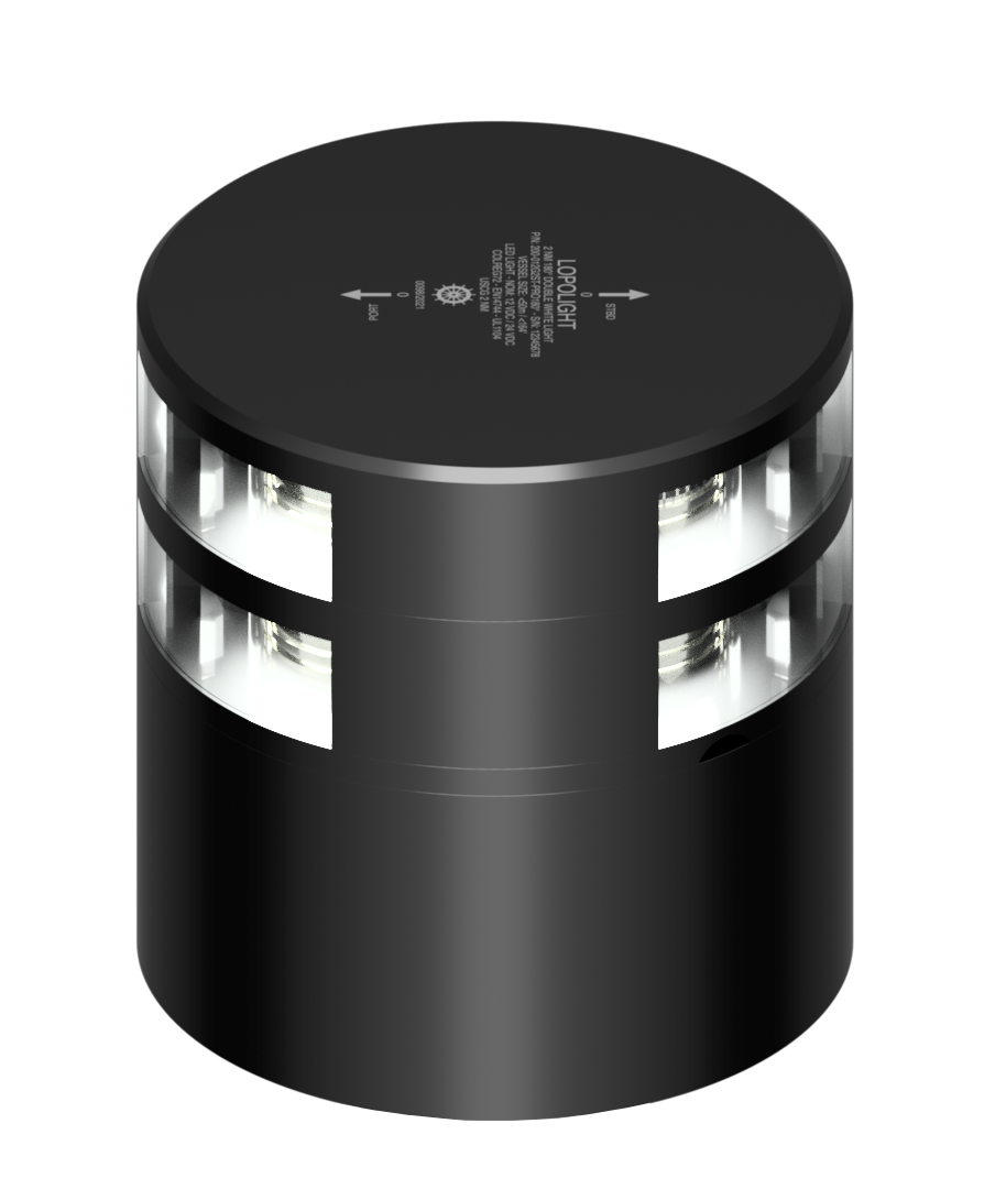Lopolight NL300-112G2ST-B-CD-180 3nm 180° White, Double, Black Anodized (lopolight.com image)