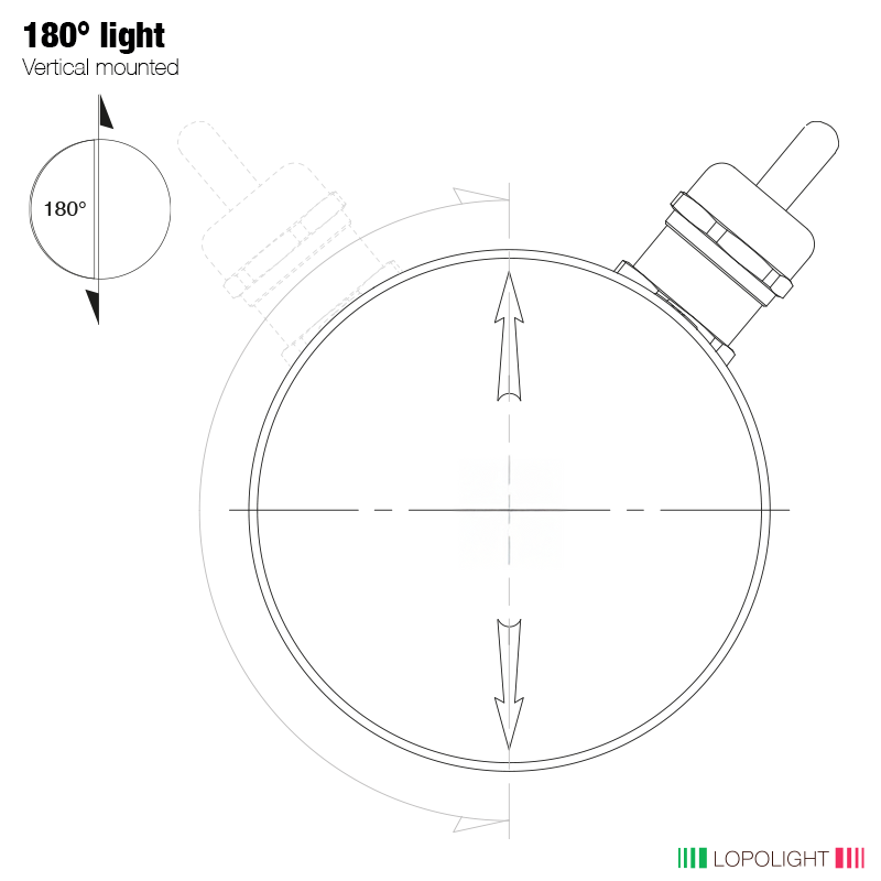Lopolight NL300-112G2-B-CD-180 3nm 180° White, Black Anodized (lopolight.com image)