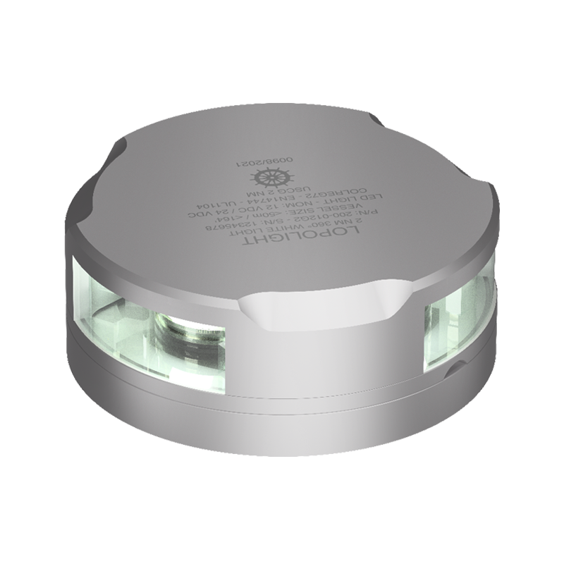 Lopolight NL200-012G2-UL 2nm 360° White, Silver Anodized