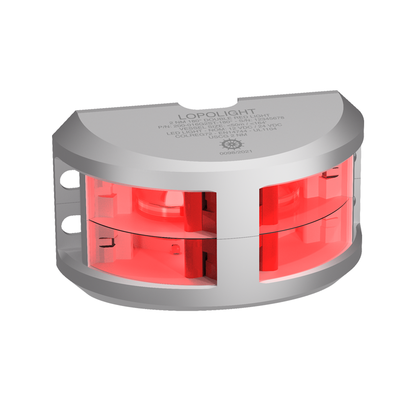 Lopolight NL200-016G2ST 2nm 180° Red, Double on Back Plate with 0.7m Cable