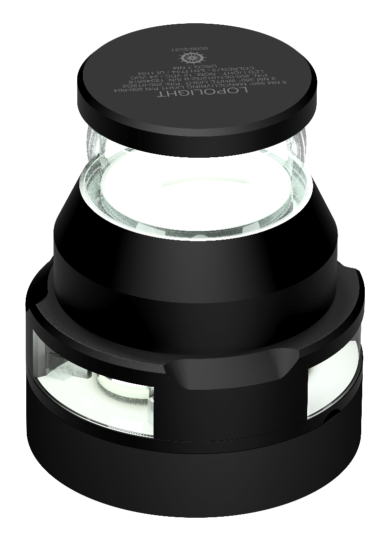 Lopolight NL200-064+012G2-B 5nm 360° White Manoeuvre + 2nm White (Black), 0.7m
