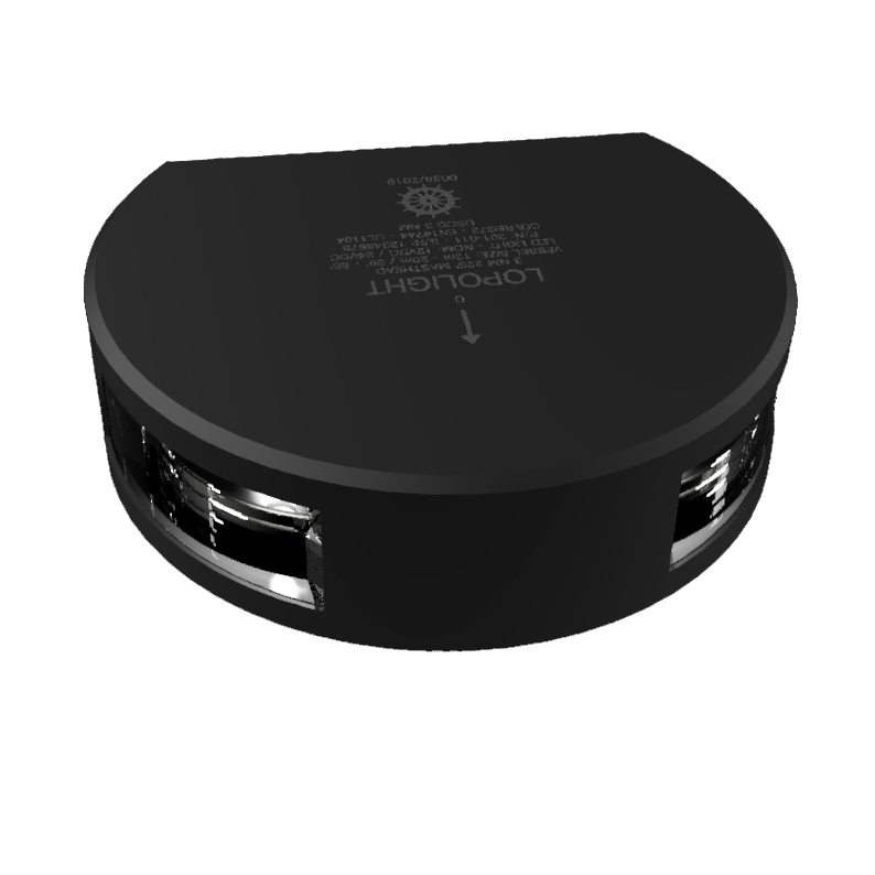 Lopolight NL201-010-B 15M 2nm Masthead, Black Anodized
