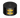 Lopolight NL201-013ST-FB-B double-tier black yellow towing light, two lit amber lenses, front three-quarter view