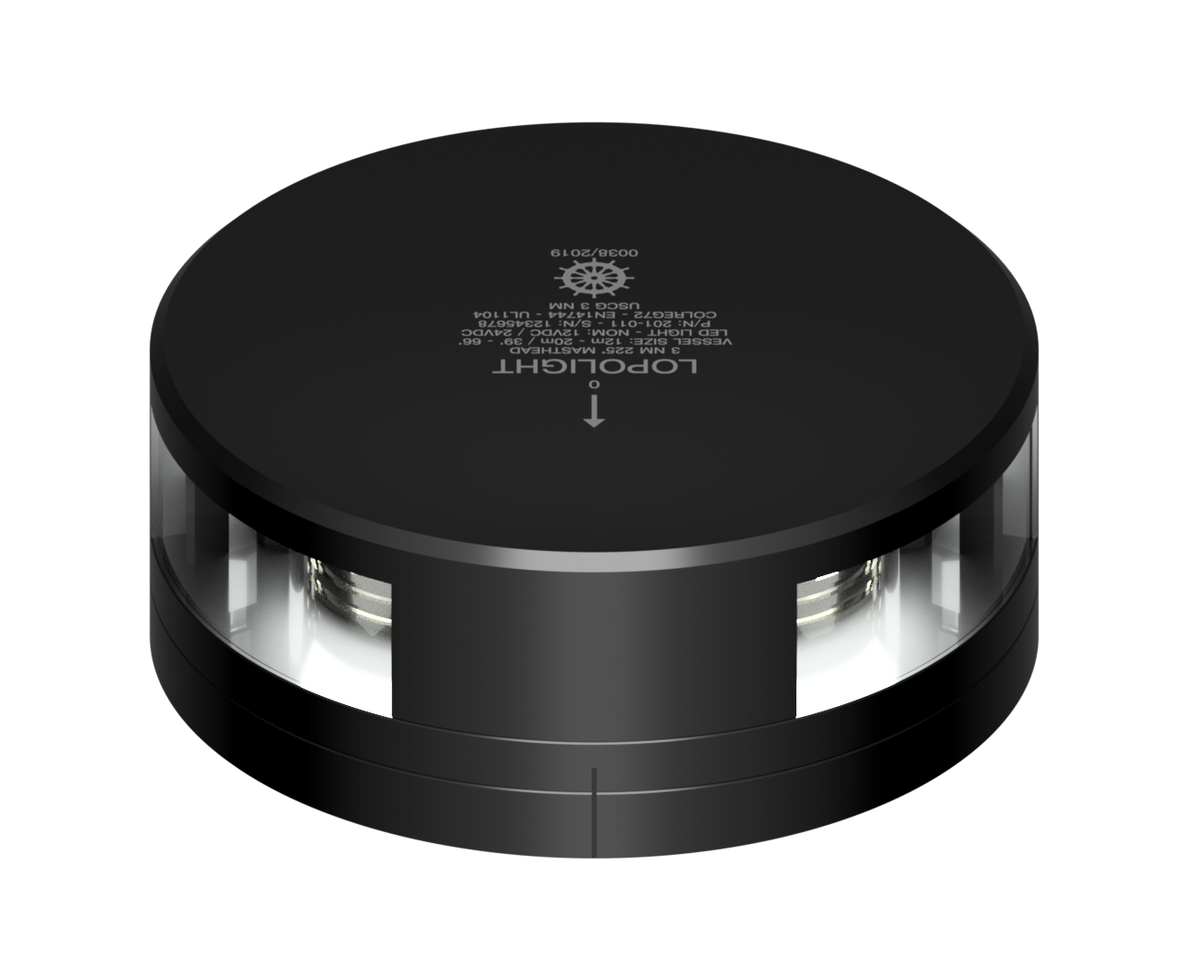 Lopolight NL201-011KL-FB-B 3nm Masthead, Black Anodized with FB Base
