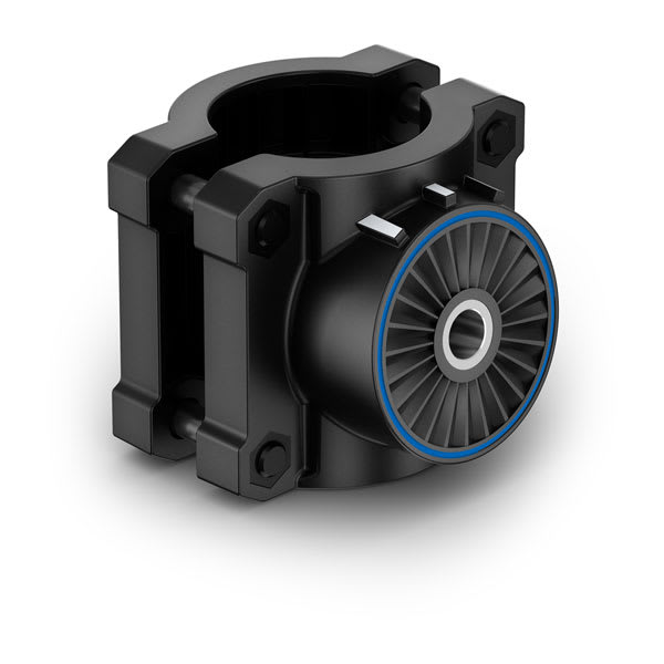 Garmin 010-13983-01 shaft mount for LiveScope 2 transducers, 8 degrees, black clamp with blue ring