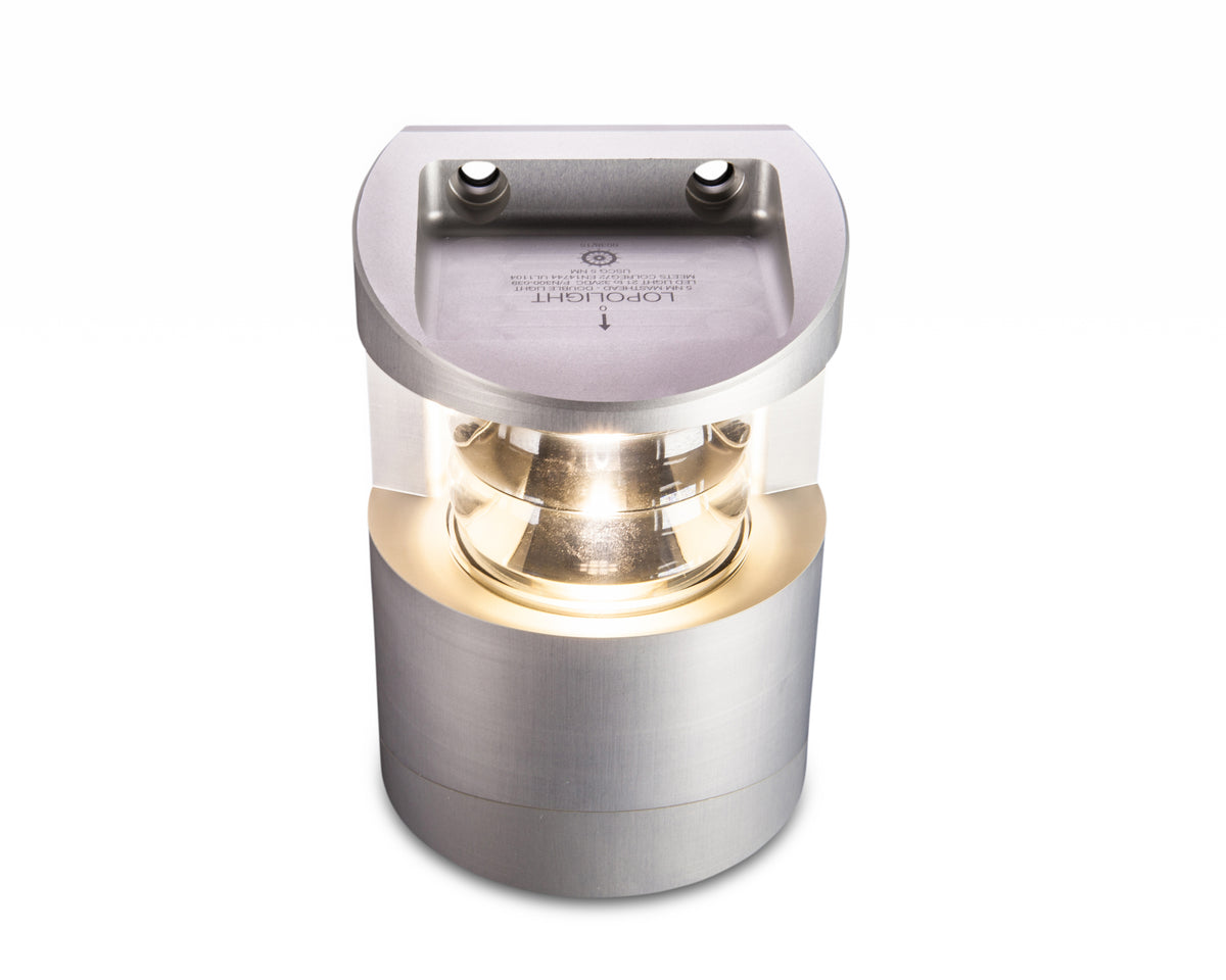 Lopolight NL300-139-CD 225° Masthead, Double Light, Cable Down with 0.7m Cables