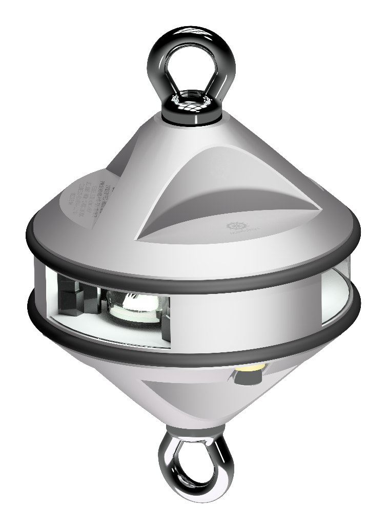 Lopolight NL300-112G2-H1C 3nm 360° White, Hoist, Silver Anodized