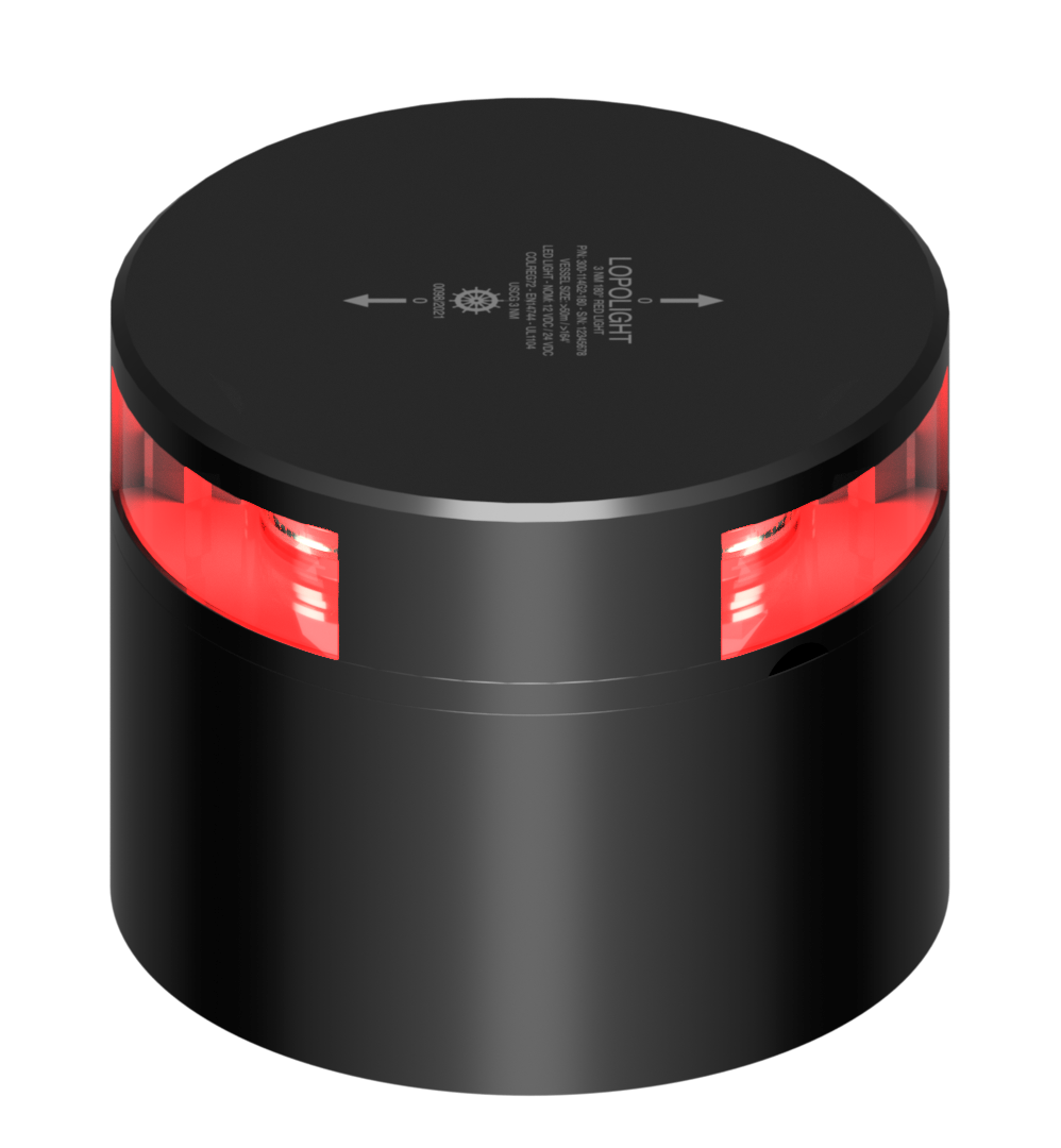 Lopolight NL300-114G2-B-180 3nm 180° Red, Black Anodized