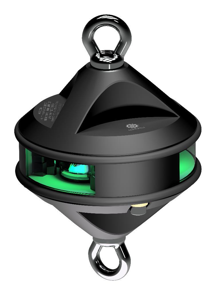 Lopolight NL300-115G2-H2C-B-P 3nm 360° Green, Hoist, Black Anodized