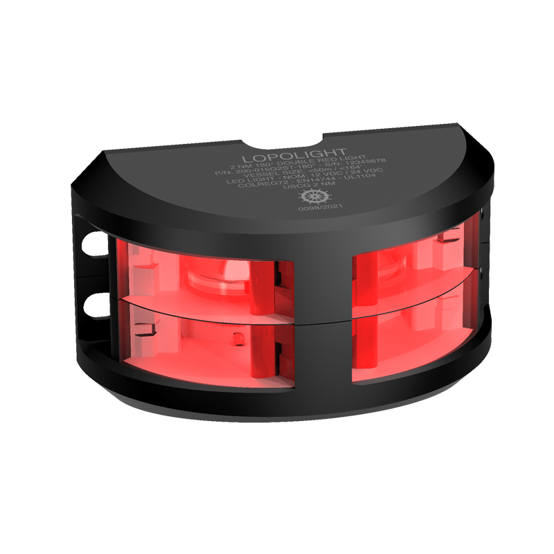 Lopolight NL300-116G2ST-B 30M 3nm 180° Red, Double, Black Anodized