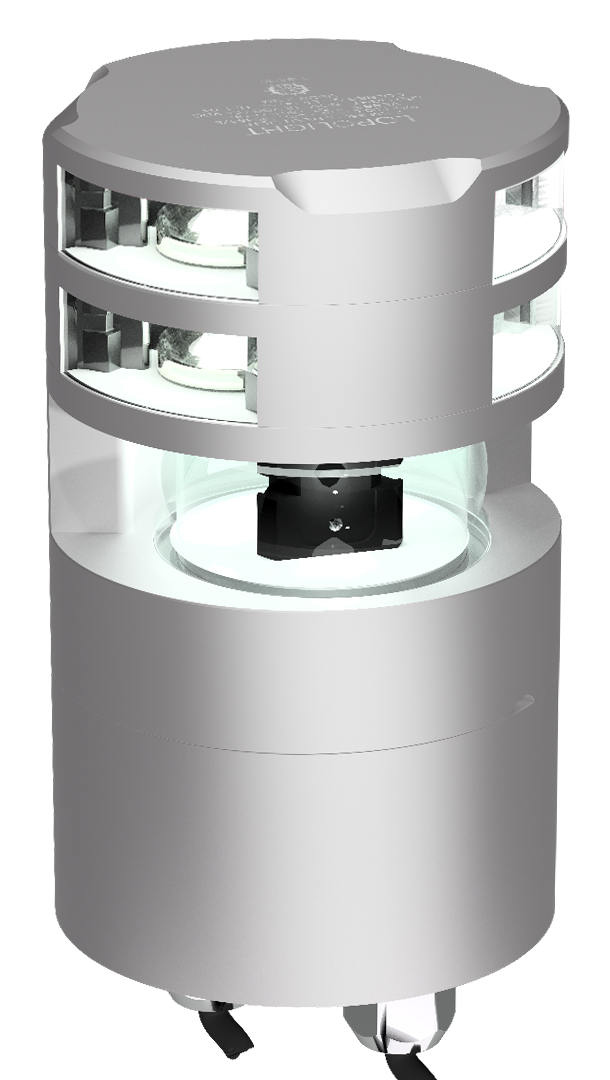 Lopolight NL300-136+112G2ST-CD 6nm Masthead + 3nm Double 360° White, Horizontal CD Mount